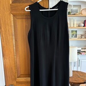 Banana Republic Black Sleeveless Midi flare bottom Dress | 12